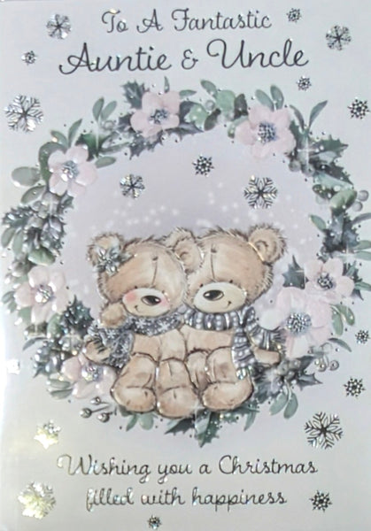 Auntie & Uncle Christmas - Cute Wreath Fantastic