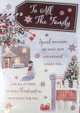 To All The Family Christmas - Traditional House & Fence
