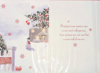 To All The Family Christmas - Traditional House & Fence