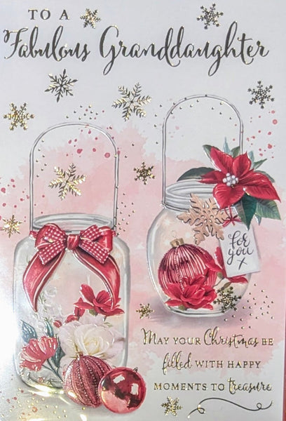 Granddaughter Christmas - Traditional Flowers Fabulous