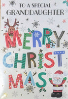 Granddaughter Christmas - Santa Merry Christmas