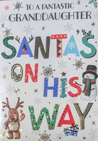 Granddaughter Christmas - Santas On His Way