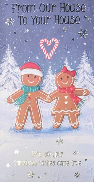 From Our House To Yours Christmas - Slim Gingerbread Couple