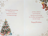 Daughter & Fiance Christmas - Traditional Fireplace & Words