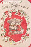 Sister & Brother In Law Christmas - Cute Grey Bears