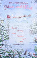 Mum & Dad Christmas - Large 8 Page Traditional Scene