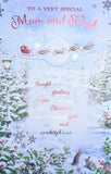 Mum & Dad Christmas - Large 8 Page Traditional Scene