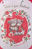 Niece & Partner Christmas - Cute Grey Bears