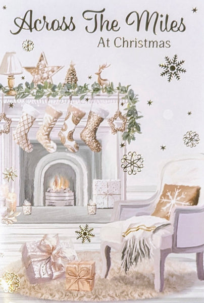 Across The Miles Christmas - Traditional Fireplace