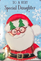 Daughter Christmas - Santa With  Glasses
