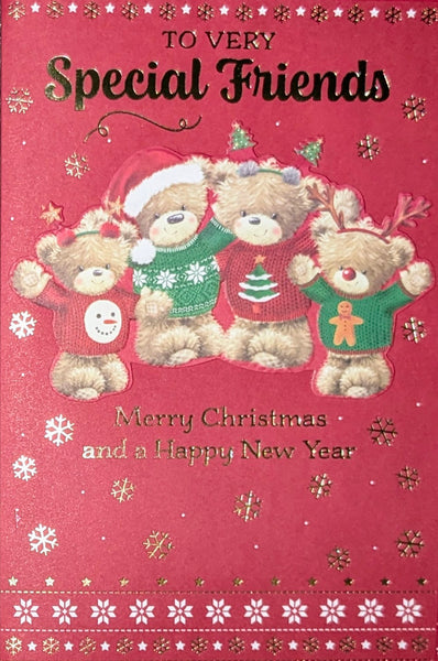 Friends Christmas - Cute 4 Bears