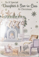 Daughter & Son In Law Christmas - Traditional Fireplace