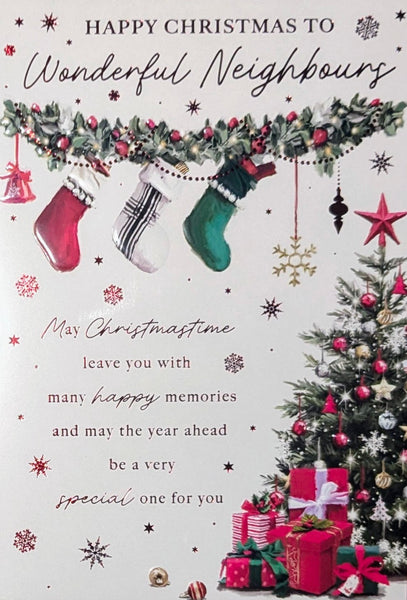 Neighbours Christmas - Traditional Stockings & Words