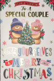 Special Couple Christmas - Cute Bears With Tree