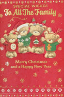 To All The Family Christmas - Cute 4 Bears