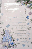Daughter Christmas - Traditional Gift Boxes & Words