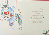 Grandson’s 1st Christmas - Large Santa Bauble