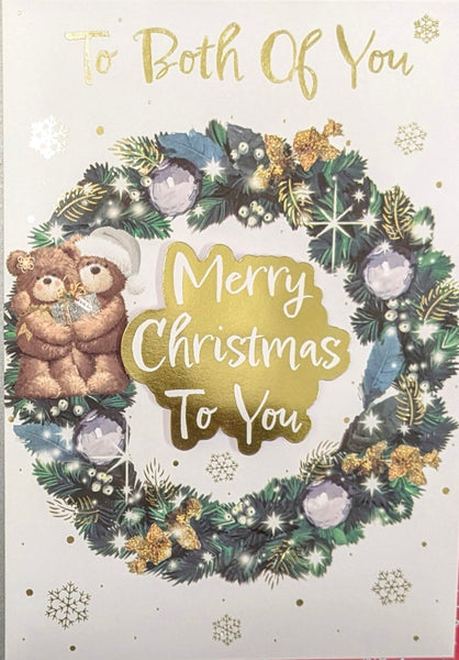 To Both Of You Christmas - Large Cute Wreath