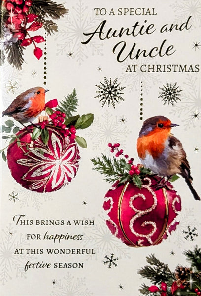 Auntie & Uncle Christmas - Traditional Robin Special