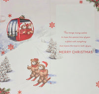Granddaughter & Partner Christmas - Slim Cute Ski Lift