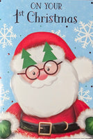 Babys 1st Christmas - Santa With Glasses