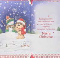 Grandson Christmas - Slim Cute Snowman