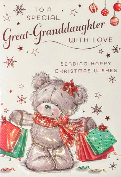 Great Granddaughter Christmas - Cute Shopping Special