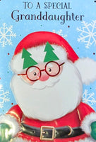 Granddaughter Christmas - Santa In Glasses