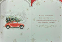Dad Christmas - Traditional Tree On Car