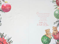 Son & Partner Christmas - Cute Bears On Baubles