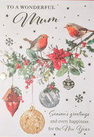 Mum Christmas - Large Traditional Robins