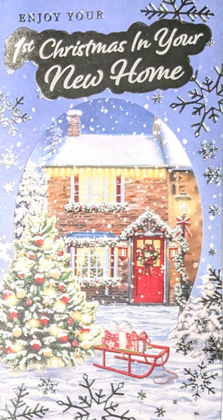 New Home At Christmas - Slim Traditional Scene