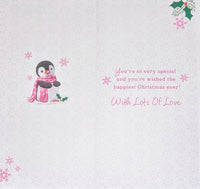 Goddaughter Christmas - Slim Cute Penguin