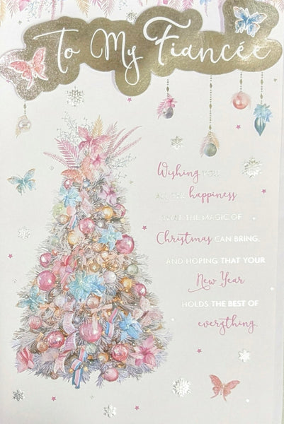 Fiancee Christmas - Large 8 Page Pink Trees