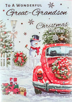 Great Grandson Christmas - Traditional Car Wonderful