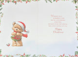 Mummy Christmas - Cute Bear With Flowers