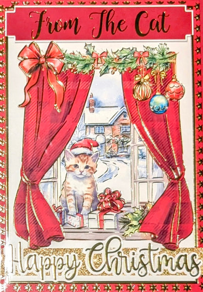 From The Cat Christmas - Cat In Window