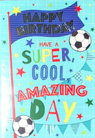 Open Male Birthday - Football Blue