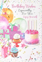 Open Female Birthday - Cake Gifts & Balloons