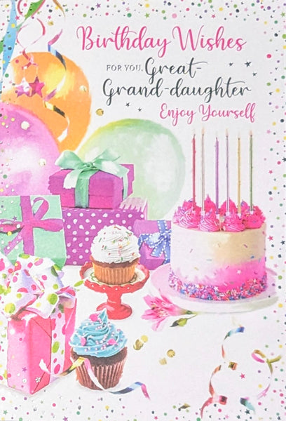 Great Granddaughter Birthday - Cake Gifts & Balloons