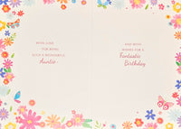 Auntie Birthday - Butterflies & Flowers