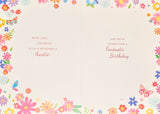 Auntie Birthday - Butterflies & Flowers