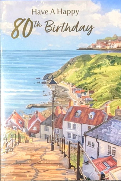 80 Birthday Male - Harbour & Steps