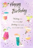 Open Female Birthday - Cocktails Happy