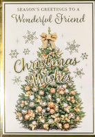 Friend Christmas - Traditional Gold Tree