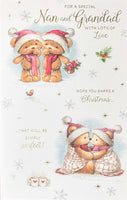 Nan & Grandad Christmas - Cute Bear Couples