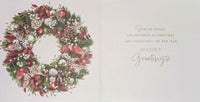 Box Of 10 Christmas Cards - Wreath