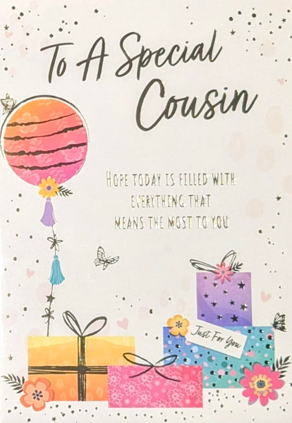 Cousin Birthday - Gift Boxes & Balloons Special