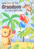 Grandson Birthday - Lion & Monkey