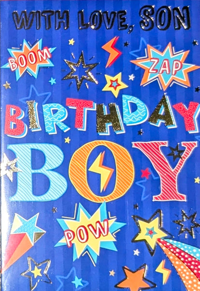 Son Birthday - Stars Blue